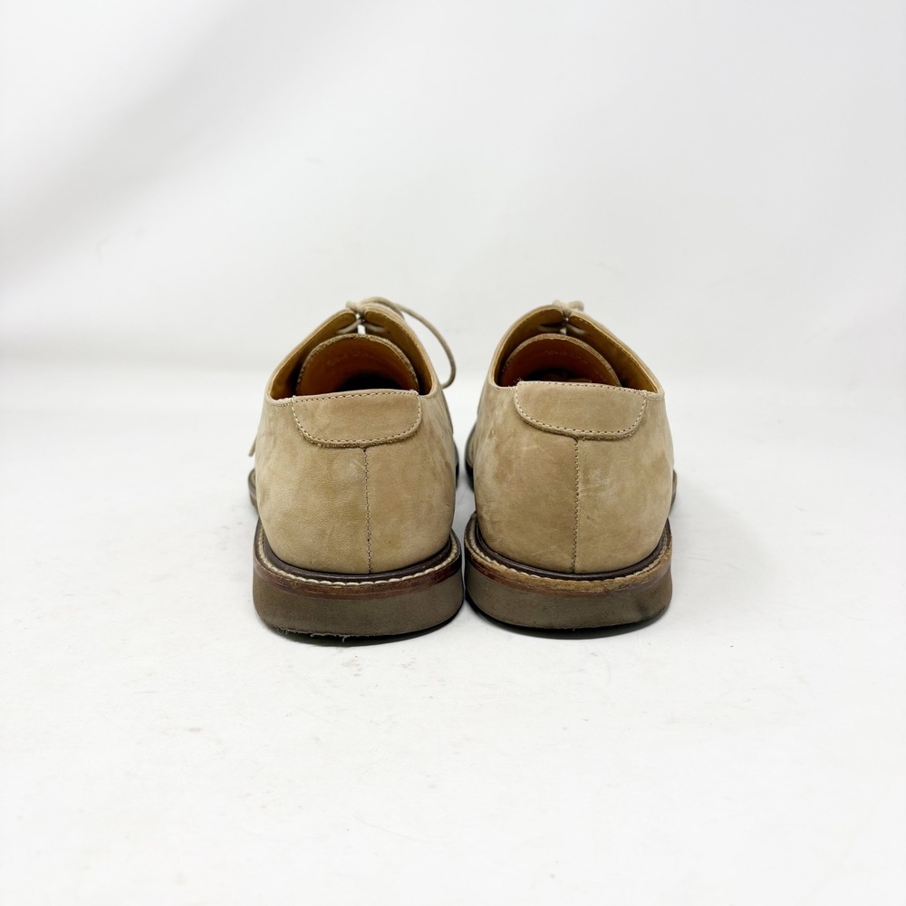 Johnston & Murphy Tan Nubuck Leather Plain Toe Derby Shoes Mens Size 9M Preppy - Picture 6 of 13